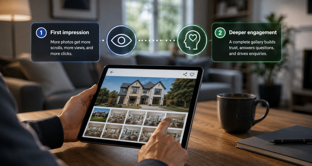 Browsing a Home Listing on Tablet