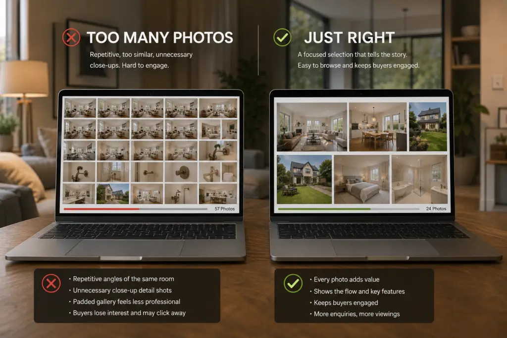 Too Many vs Just-Right Listing Photos