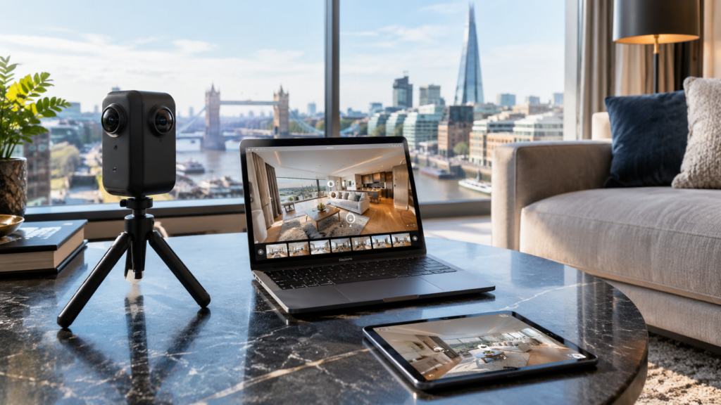 London Virtual Tour Living Room Setup