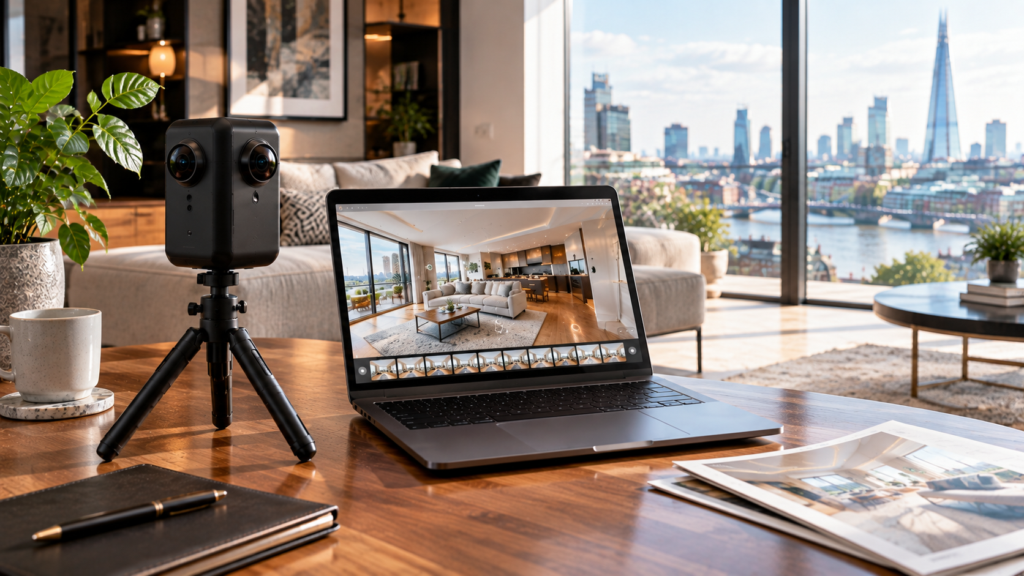Luxury Virtual Tour Setup with City Views